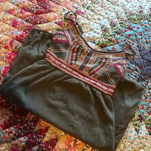 Maurice’s Green Embroidered Dress